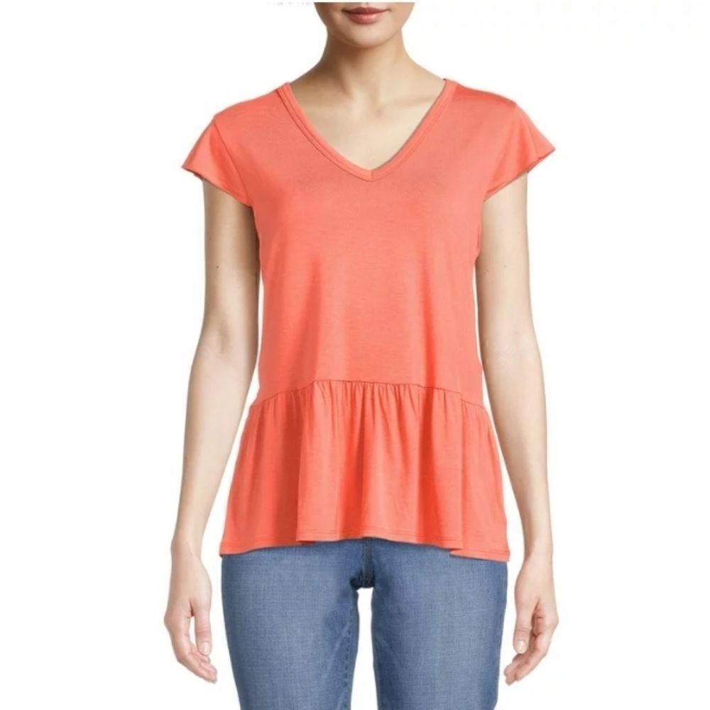 Women's Peplum Hem Top